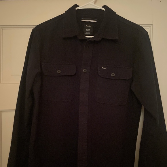 RVCA CASUAL THICK COTTON SHIRT S - Picture 1 of 3